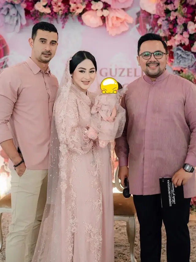 7 Momen Akikah Baby Guzelim Anak Margin Wieheerm dan Ali Syakieb, Bernuansa Pink