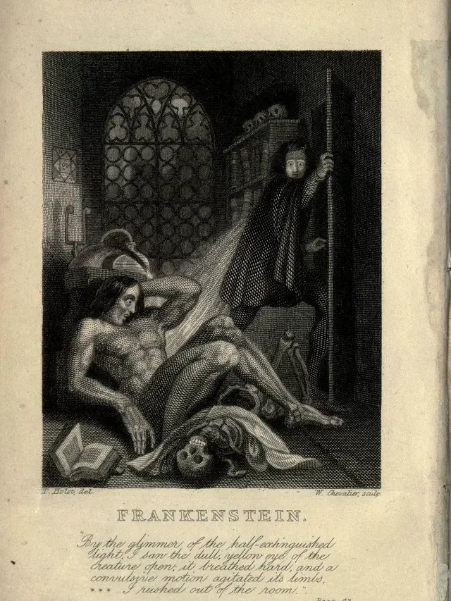 Sampul novel Frankenstein oleh Mary Shelley. (Wikipedia)