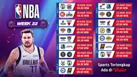Jadwal dan Link Streaming NBA Week 22 musim 2023/2024. (Sumber: Dok. Vidio.com)