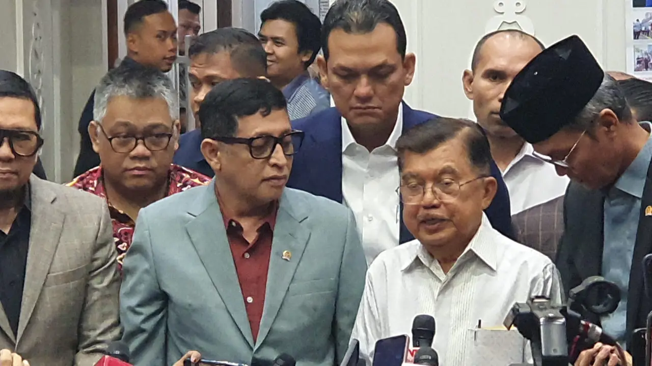 Jusuf Kalla saat hadir di Gedung DPR