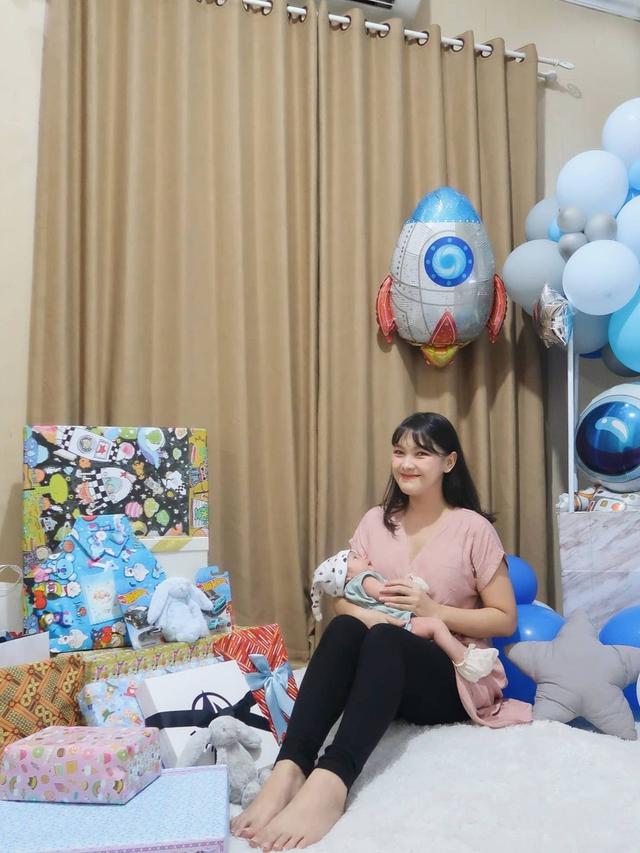 6 Momen Akikah dan Khitan Anak Ana Riana, Dekorasinya Curi Perhatian