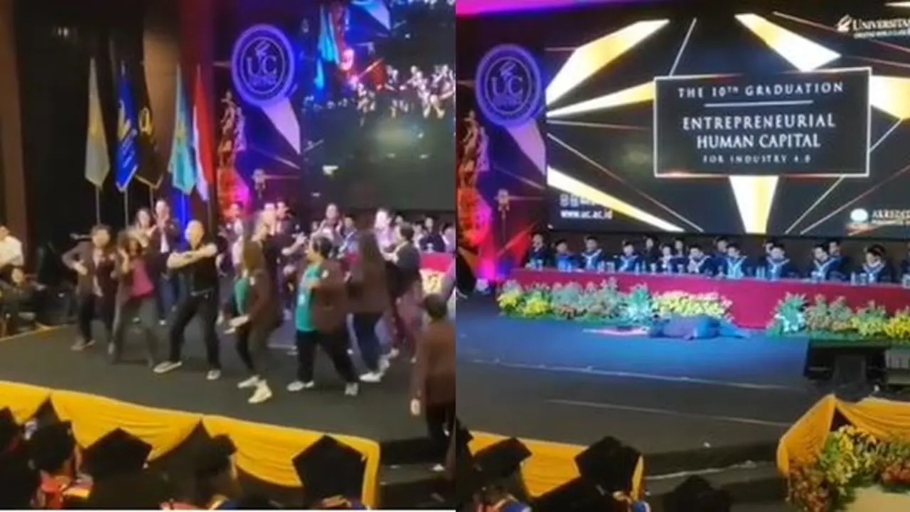 Viral, Dosen dan Karyawan di Surabaya Prank Wisudawan dengan Lagu Tiktok