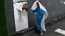 Topan ini memaksa penutupan sekolah-sekolah dan bisnis-bisnis serta evakuasi para pekerja dari ladang-ladang minyak dan gas lepas pantai, kata media pemerintah. (Pedro PARDO / AFP)