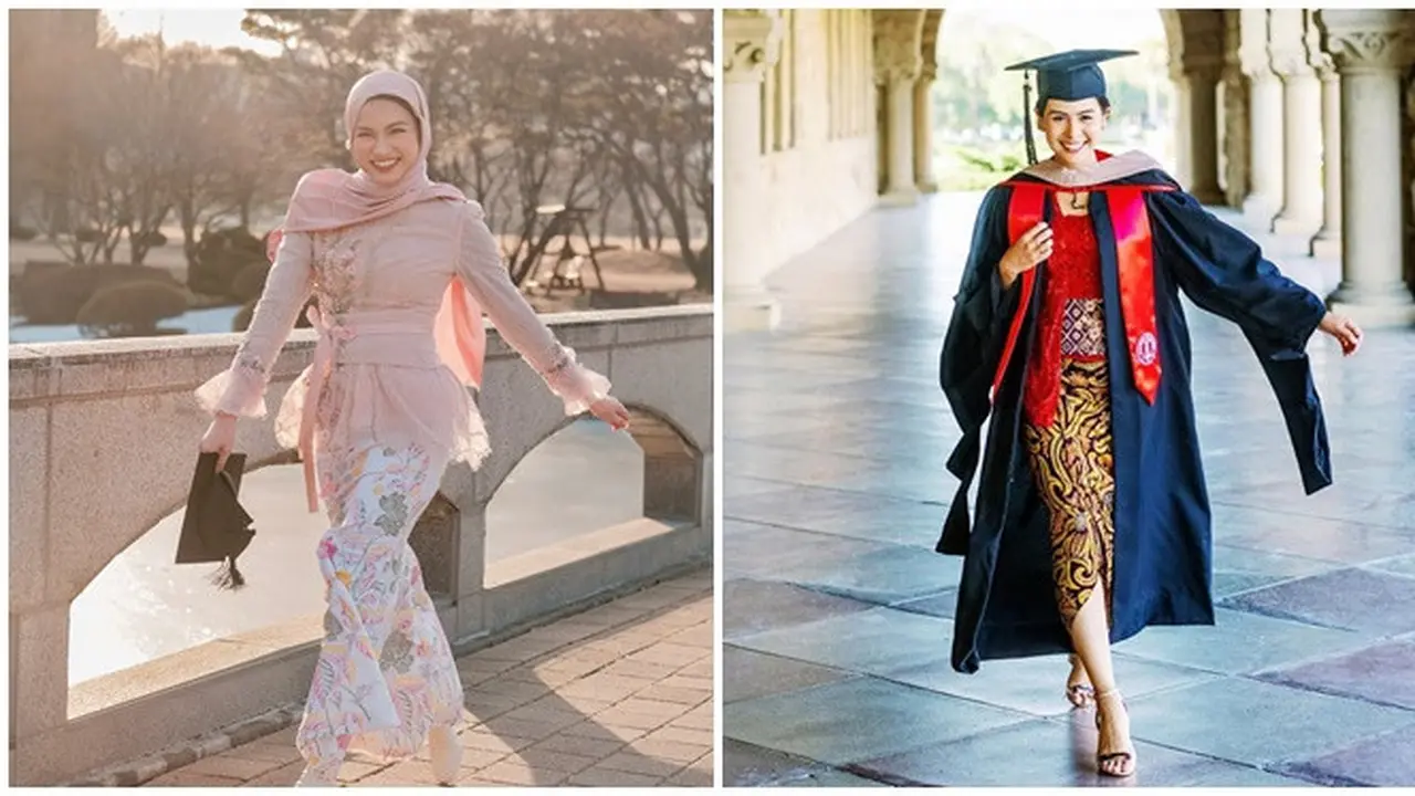 Potret 6 Artis Wisuda di Luar Negeri Pakai Kebaya, Bukti Cinta Budaya Indonesia