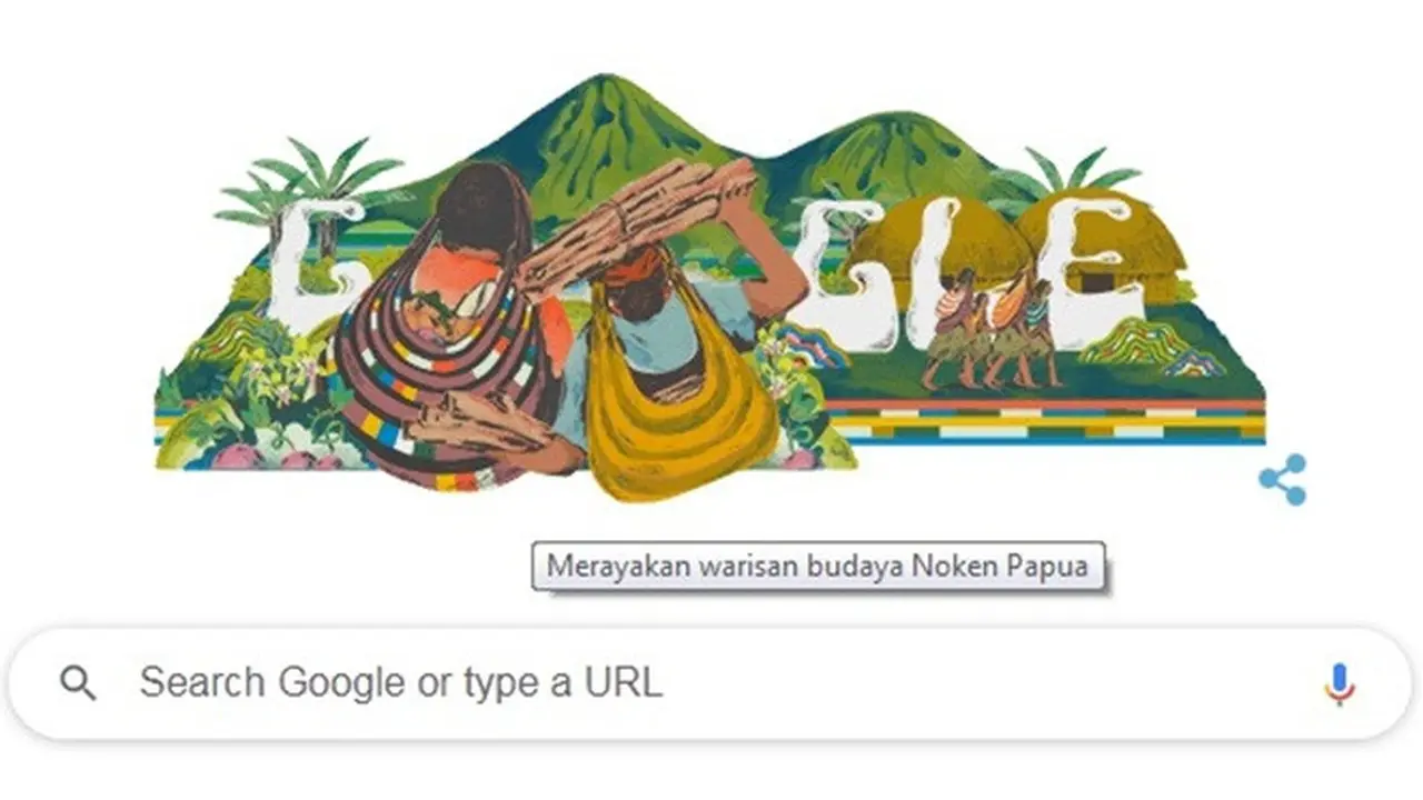 Noken Papua Jadi Google Doodle Edisi 4 Desember 2020, Ini Kisah Dibaliknya