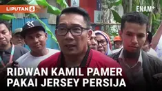 Pakai Jersey Persija, Ridwan Kamil Janji Selesaikan Masalah Kampung Bayam
