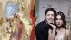 Hadiri pesta pernikahan Sarah Keihl, penampilan Audi Marissa menawan dibalut gaun slit gold dengan model one shoulder. Gaun bernuansa emas itu semakin elegan ketika dipadukan dengan heels dan menenteng handbag putih. Dalam momen bahagia sang sahabat, Audi datang bersama sang suami, Anthony Xie. (Liputan6.com/IG/@audimarissa)