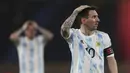 Skuat messi cs gagal memenangkan pertandingan melawan Kolombia. Hasil imbang tersebut, menempatkan Argentina pada urutan ke dua klasemen sementara Kualifikasi Piala Dunia 2020 zona CONMEBOL dengan torehan 12 poin. (Foto: AP/Fernando Vergara)