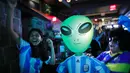 Di final, Albiceleste menunggu pemenang antara Timnas Uruguay atau Kolombia. (Kena Betancur/AFP)