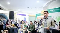 Menteri Pariwisata dan Ekonomi Kreatif (Menparekraf) Sandiaga Uno bersama Smeshub Island membantu para UMKM agar bisa mengembangkan produk lokal secara berkelanjutan dan dapat memiliki daya saing global. (Istimewa)