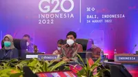 Wakil Menteri Kesehatan RI Dante Saksono Harbuwono saat membuka Side Event Health Working Group 3 - G20, yang mengangkat tema, Tackling Antimicrobial Resistance: Curing the AMR Pandemic di Hilton Resort, Nusa Dua Bali pada Rabu, 24 Agustus 2022. (Dok Kementerian Kesehatan RI)