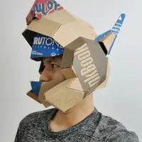 Japan style robot helmet. (Foto: Instagram/KRAF Studio)