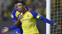 Cristiano Ronaldo mencetak satu gol saat Al Nassr menang 4-0 atas Al Raed pada laga lanjutan Liga Arab Saudi di KSU Stadium, 29 April lalu. (AFP)
