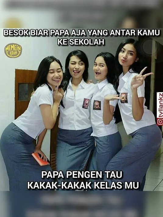 Papa jadi semangat buat anter ke sekolah gara-gara Kakak Kelas kamu nih! (Twitters/@tvllankz)