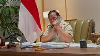 Presiden RI Prabowo Subianto menerima telepon dari Presiden Amerika Serikat (AS) Donald Trump. (Foto: Instagram @prabowo)