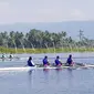 Perlombaan dayung di Danau Pening, Semarang, Jawa Tengah (Foto: Kementerian PUPR)