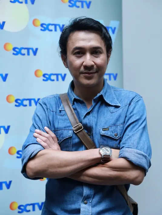 Dalam jumpa pers di SCTV Tower, Senayan, Jakarta, Selasa (17/5/2016), Agus Kuncoro mengaku banyak mendapatkan ilmu setelah bermain dalam sinetron yang tayang menjelang sahur tersebut. (Galih W. Satria/Bintang.com)