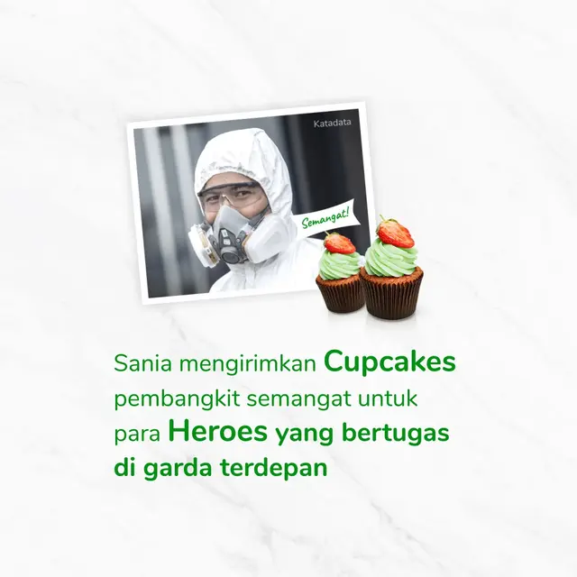 Suntik Semangat Garda Terdepan, Sania Ajak Milenial Ikut Program #HampersForHeroes