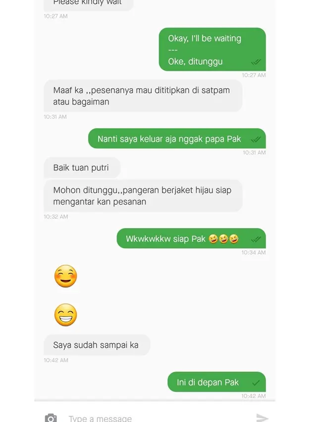 8 Chat Receh Driver Ojol dan Pelanggan Ini Kocak Banget