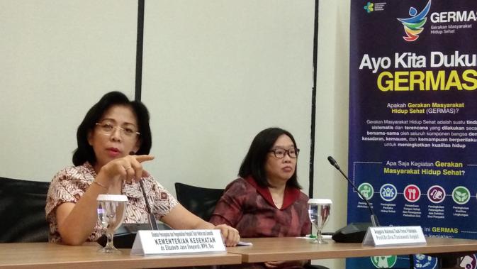 Kemenkes meminta pemerintah di wilayah endemis filariasis tidak menolak Pemberian Obat Pencegahan Massal (POPM) kaki gajah di Jakarta, Selasa (25/9/2018) (Liputan6.com/Giovani Dio Prasasti)