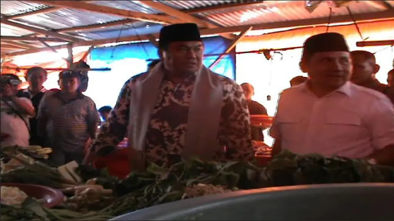 Kunjungan Mendag di Pasar Gorontalo