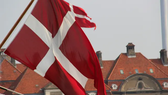 Ilustrasi Bendera Denmark