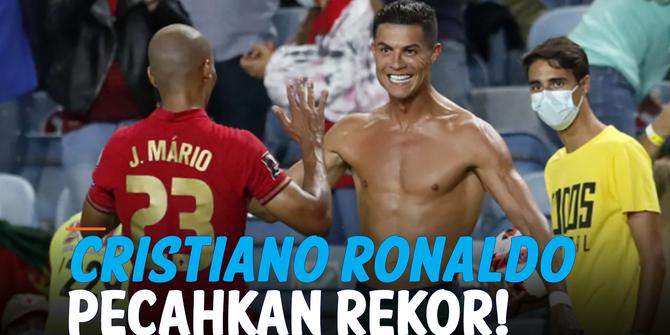 VIDEO: Pecahkan Rekor, Cristiano Ronaldo Cetak Gol Terbanyak di Level Internasional!