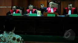 Majelis Hakim Tindak Pidana Korupsi menjatuhkan vonis enam tahun penjara dan denda Rp200 juta kepada Machfud Suroso, Rabu (1/4/2015). Machfud dianggap melakukan tindak pidana korupsi dalam proyek P3SON Hambalang. (Liputan6.com/Yoppy Renato)