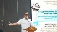 Menteri Perdagangan (Mendag) Zulkifli Hasan memberikan Kuliah Umum di Universitas Katholik Parahyangan di Bandung, Jawa Barat, dikutip Sabtu (29/6/2024). (Tim Bisnis)
