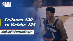 Anthony Davis selesai dengan 43 poin musim tinggi dan 17 rebound ketika Pelicans kembali menyerang New York Knicks, 129-124