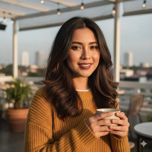 Rambut Wanita Panjang Layer (Foto: Gemini AI)