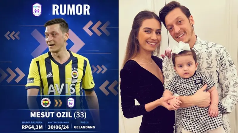 6 Potret Mesut Ozil Bareng Keluarga, Calon Pemain RANS Cilegon FC