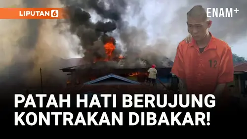 VIDEO: Pacarnya Selingkuh, Pemuda di Jayapura Bakar 11 Rumah Kontrakan