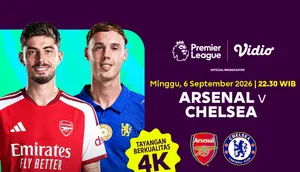 Arsenal vs Chelsea - Big Match Liga Inggris 2026/27 MW 3: Duel Taktik Arteta vs Alonso di Vidio