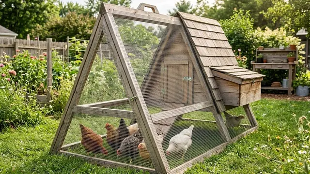 Kandang Ayam Portable Model A-Frame