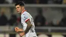 AC Milan saat ini memiliki 44 poin di peringkat delapan. Mereka masih cukup jauh dari empat besar. Di sisi lain, Lecce tertahan di posisi 16 dengan 25 poin. (Giovanni Evangelista/LaPresse via AP)