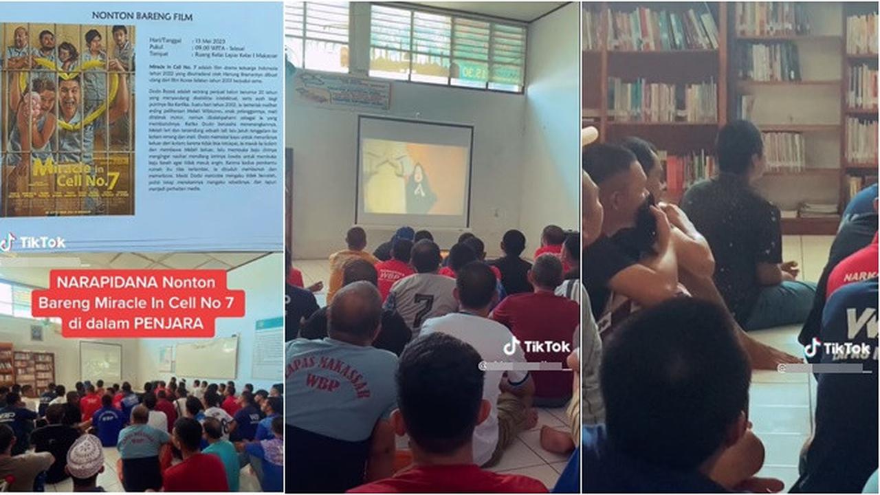 Momen Narapidana Nonton Miracle in Cell No. 7 di Penjara, Endingnya Ikut Nangis