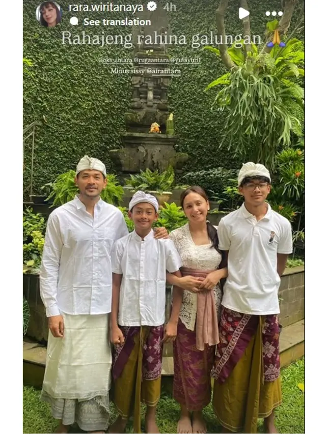 7 Gaya Artis Rayakan Galungan 2025, dari Kebaya Bali hingga Kasual