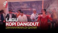 Berita video TikTok Bola kali ini membahas tentang penampilan Saung Angklung Udjo tampil di kawasan Cultural Village, Doha dengan membawakan lagu Kopi Dangdut.