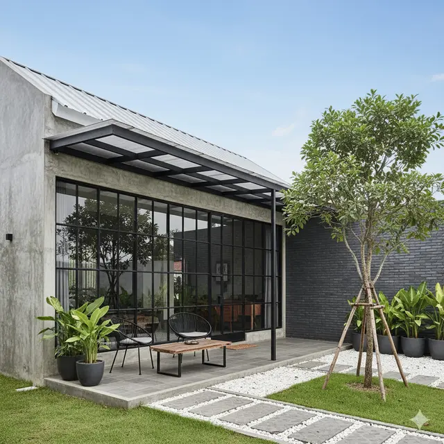 7 Model Rumah 1 Lantai dengan Teras Luas dan Taman Kecil, Nyaman untuk Bersantai dan Ramah Keluarga