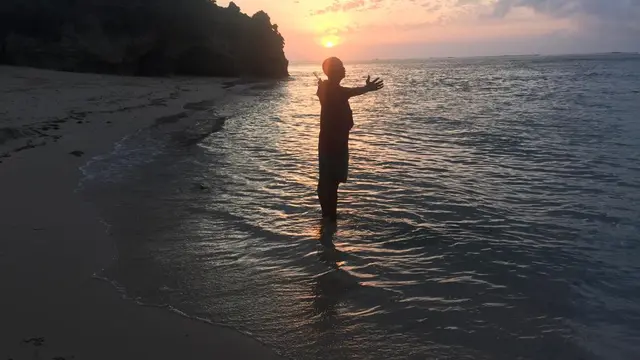 Redy Supradianto di Geger Beach Nusa Dua Bali