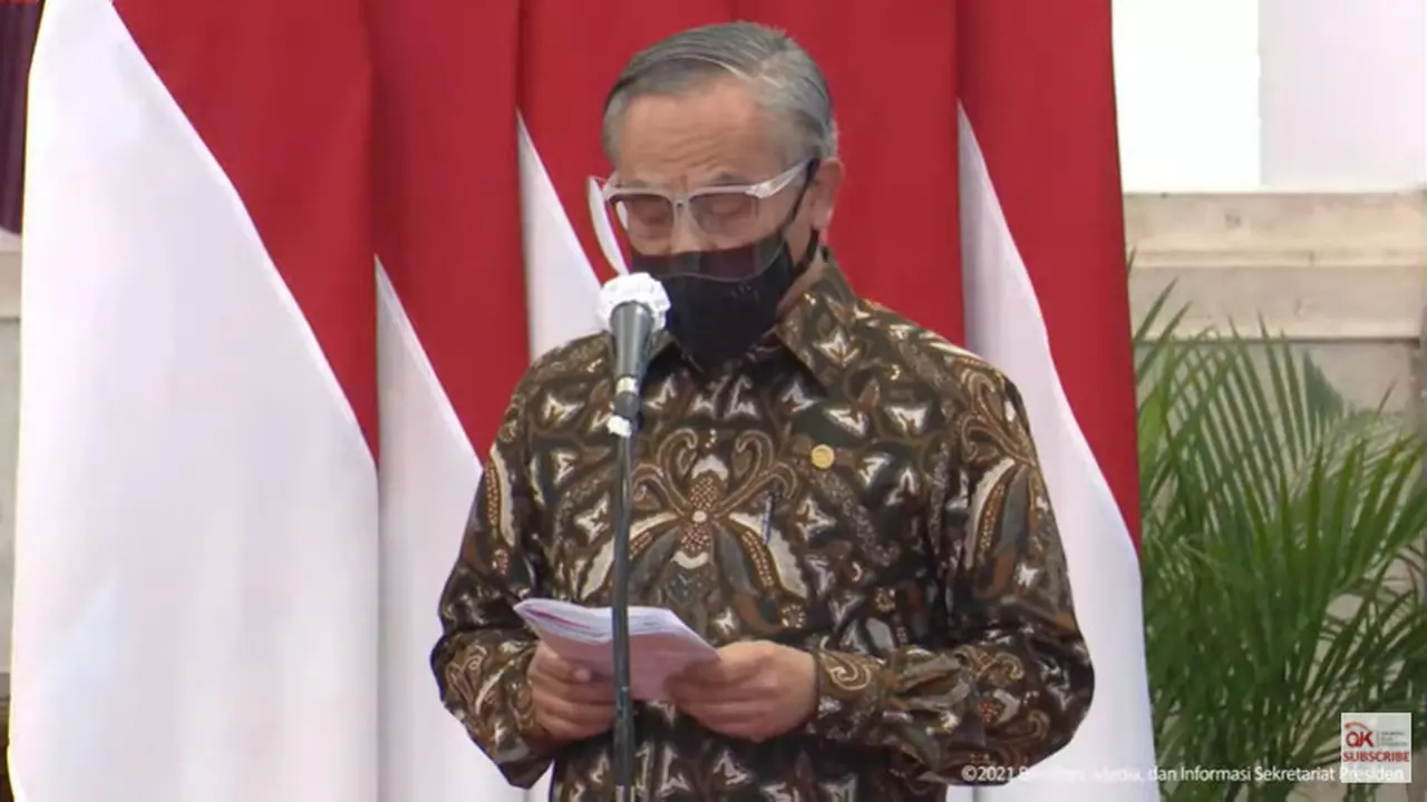 Ketua Dewan Komisioner OJK Wimboh Santoso dalam pembukaan OJK Virtual Innovation Day 2021, Senin (11/10/2021).