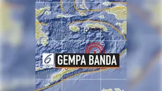 Gempa dengan magnitudo 7,7 mengguncang kawasan laut Banda. Kuatnya gempa tidak menimbulkan potensi tsunami.