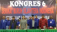 Puan Maharani hadiri Kongres Buruh di Pondok Gede, Jakarta. (Liputan6.com/Putu Merta Surya Putra)