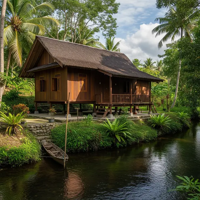 9 Desain Rumah Ukuran Sedang untuk Lokasi Dekat Sungai, Estetik dan Nyaman