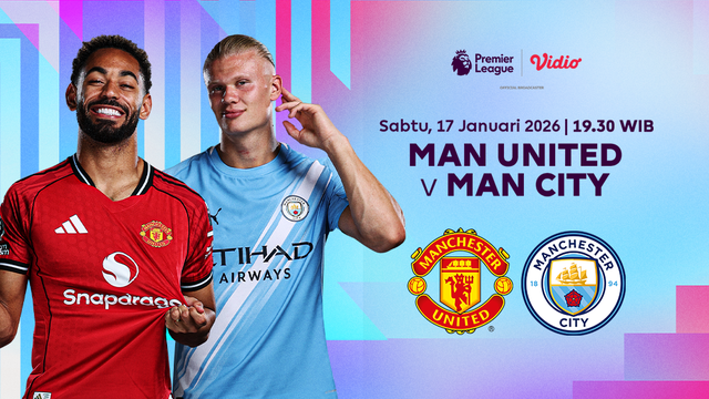 Saksikan Man United vs Man City eksklusif di Vidio. (dok. vidio.com)
