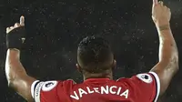 Bek Manchester United (MU) Antonio Valencia. (AFP/Oli Scarf)