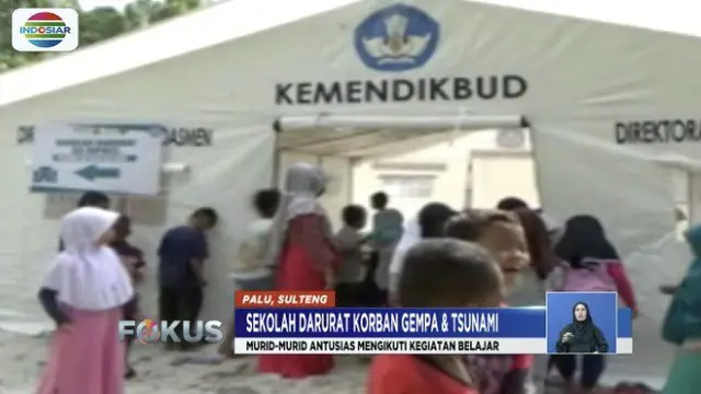 Aktivitas di tenda ini sudah berjalan selama dua pekan dengan diikuti 400-an murid.