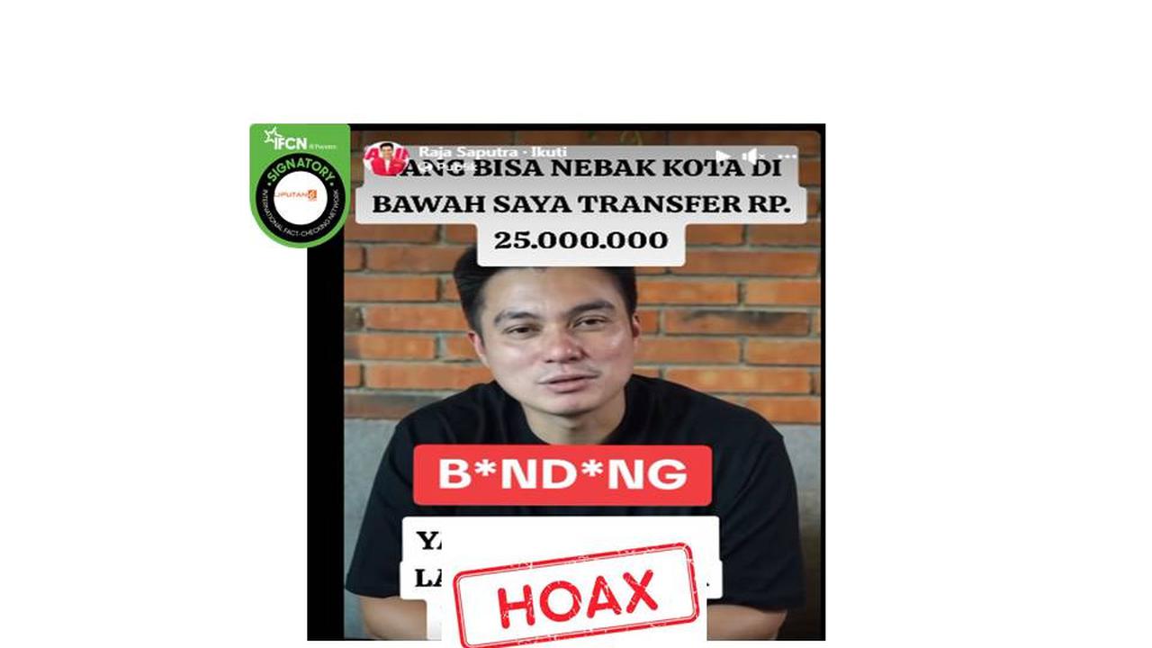 Cek Fakta Baim Wong bagikan uang Rp 25 juta