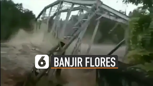 Banjir Bandang di Flores Timur yang terjadi akibat intensitas hujan yang cukup deras.